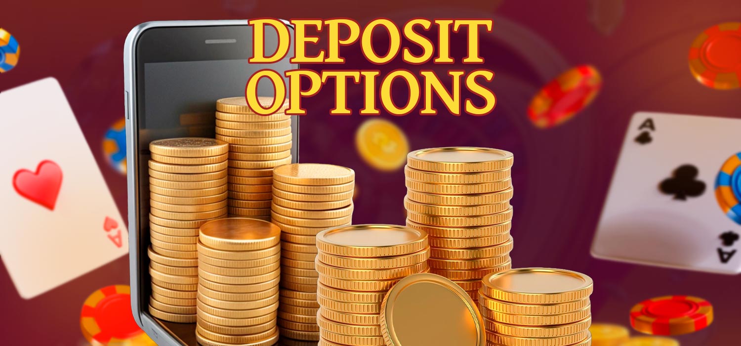 A variety of deposit options in the 3F Game mobile casino app.
