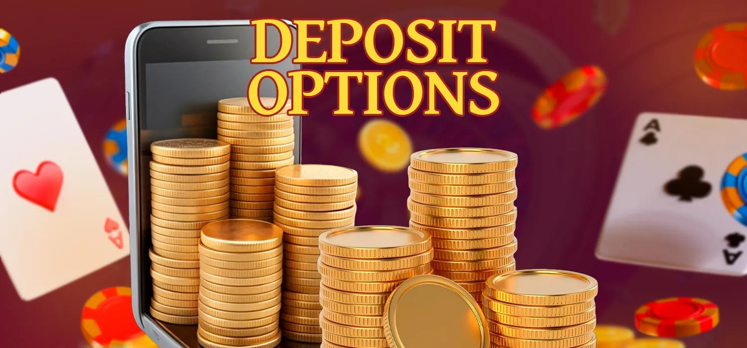 A variety of deposit options in the 3F Game mobile casino app.
