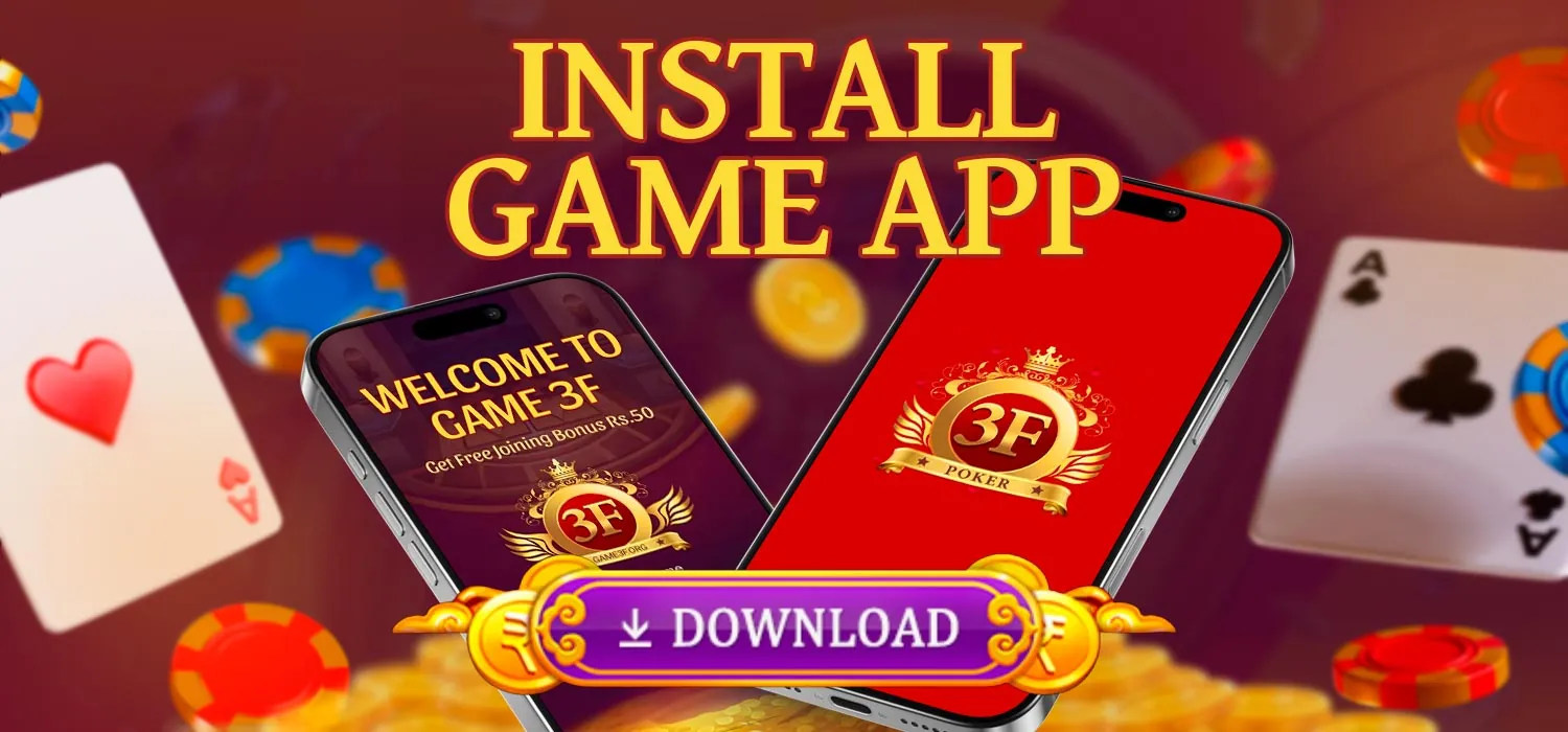 Install the 3F Game app on various mobile versions.